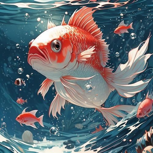 可愛Q版小魚【《可愛q版小魚》**畫法合集】