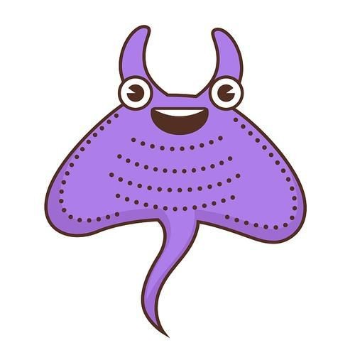 魔鬼魚Q版圖片【簡筆畫教程：魔鬼魚q版圖片以其獨特的創(chuàng)意和可愛的風格】 魔鬼魚Q版圖片【簡筆畫教程：魔鬼魚q版圖片以其獨特的創(chuàng)意和可愛的風格】 龍魚百科 第9張