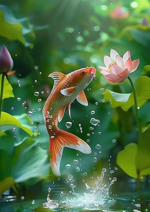 荷花鯉魚圖片【荷花鯉魚圖片欣賞】