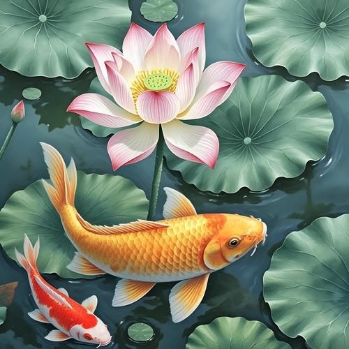 荷花鯉魚圖片【荷花鯉魚圖片欣賞】