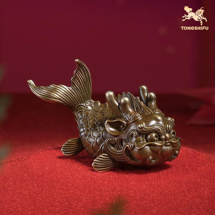 純銅龍頭魚擺件【純銅龍頭魚擺件測評】 純銅龍頭魚擺件【純銅龍頭魚擺件測評】 龍魚論壇 第9張