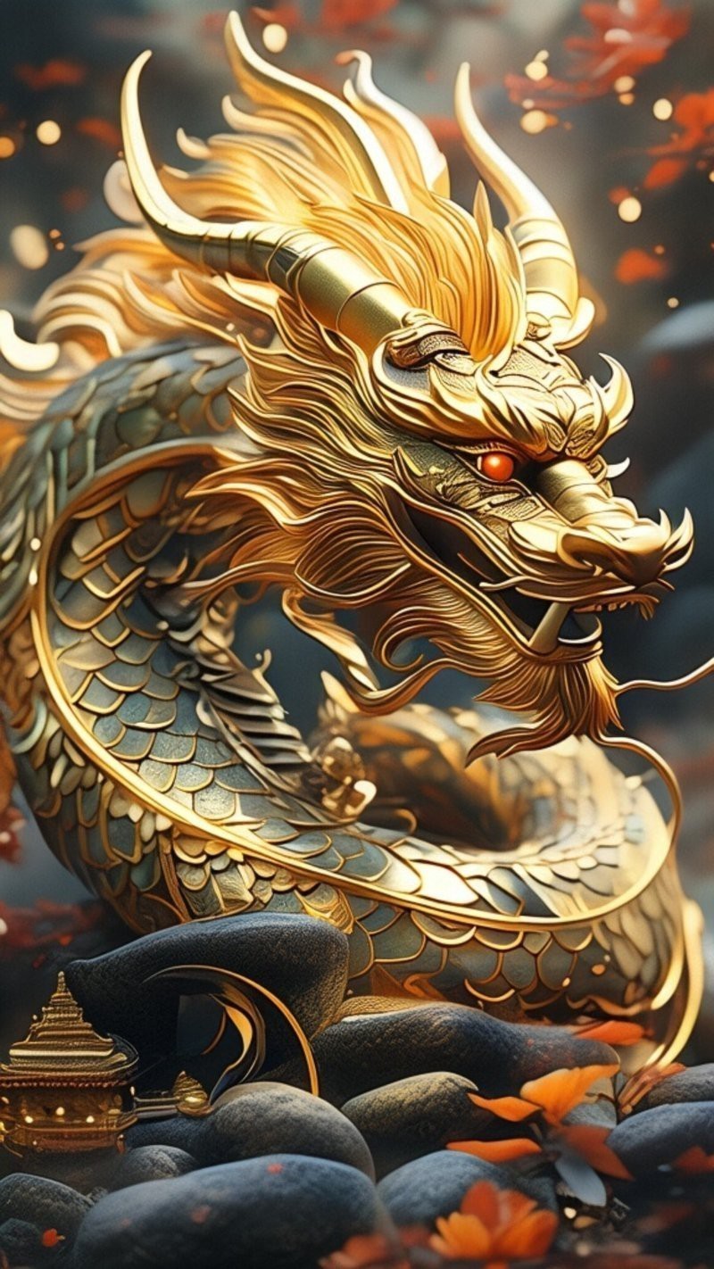 有沒有高清的黃金龍壁紙？【有沒有高清的黃金龍壁紙推薦一些更簡約風(fēng)格的黃金龍壁紙】
