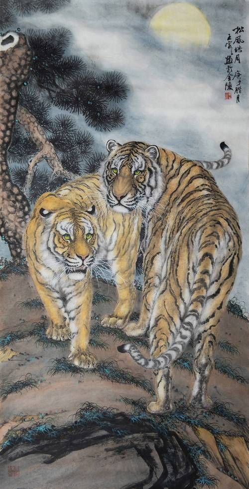 老虎畫大全100幅【《老虎畫大全100幅》】 老虎畫大全100幅【《老虎畫大全100幅》】 龍魚百科 第6張