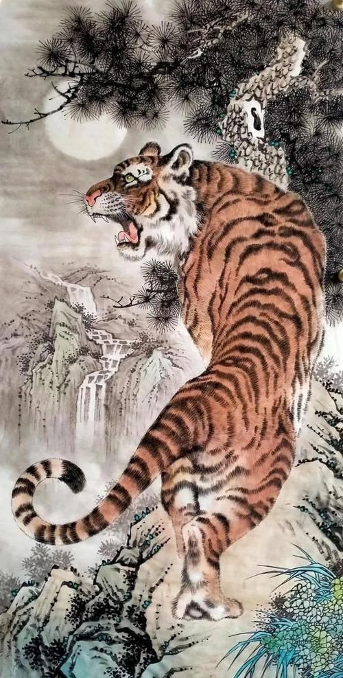 老虎畫大全100幅【《老虎畫大全100幅》】 老虎畫大全100幅【《老虎畫大全100幅》】 龍魚百科 第12張
