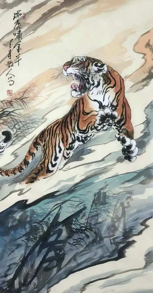 老虎畫大全100幅【《老虎畫大全100幅》】 老虎畫大全100幅【《老虎畫大全100幅》】 龍魚百科 第15張