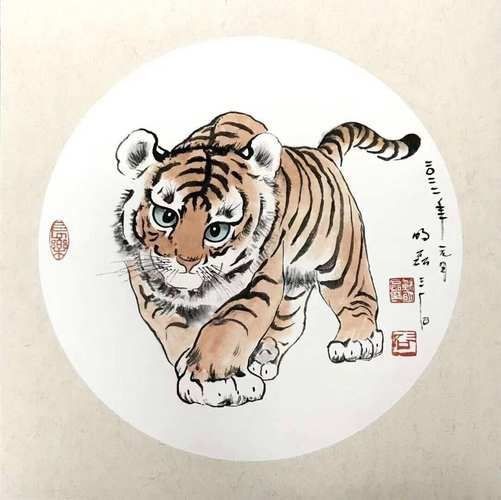 老虎畫大全100幅【《老虎畫大全100幅》】 老虎畫大全100幅【《老虎畫大全100幅》】 龍魚百科 第27張