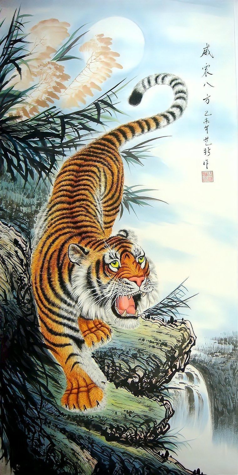 老虎畫大全100幅【《老虎畫大全100幅》】 老虎畫大全100幅【《老虎畫大全100幅》】 龍魚百科 第29張