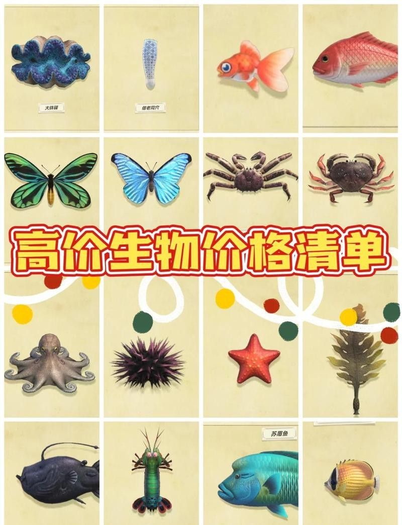 動森價目表大全2025【《動森》價目表大全2025】