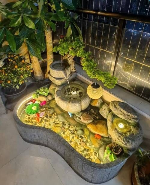 露天魚池設計圖片【13個適合自己diy的“庭院魚池”，網友：回家立馬開挖！】