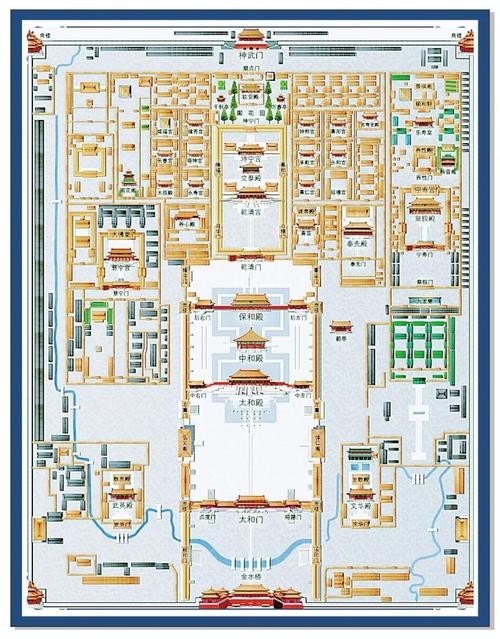 帝王三間建筑結(jié)構(gòu)圖【中國(guó)古代宮殿建筑之北京紫禁城(一)】
