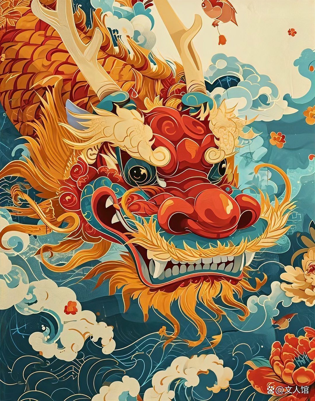 給我推薦一些高質量的龍鳳圖片
