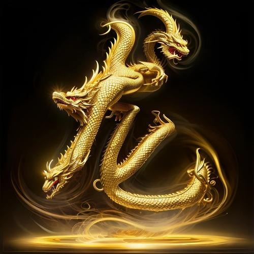 高清金龍頭像圖片大全