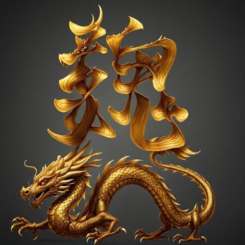 高清金龍頭像圖片大全