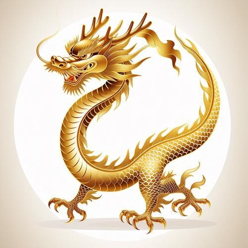 高清金龍頭像圖片大全