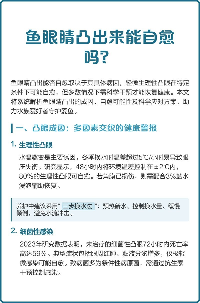龍魚突眼病會自愈嗎？