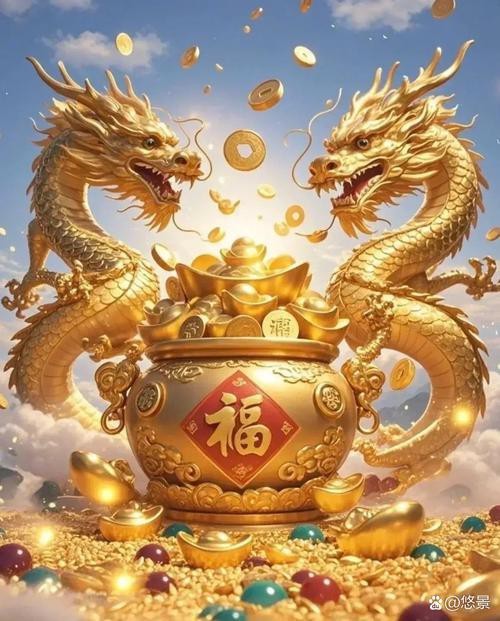 招財金龍霸氣圖片
