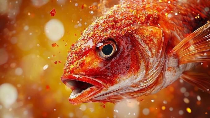 紅色大頭魚圖片
