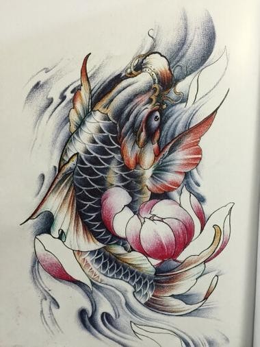 青龍魚圖片青鱗紋身