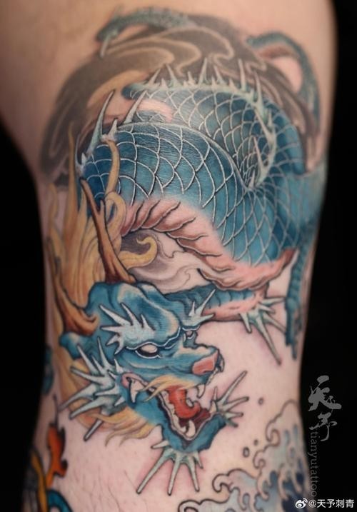 青龍魚圖片青鱗紋身