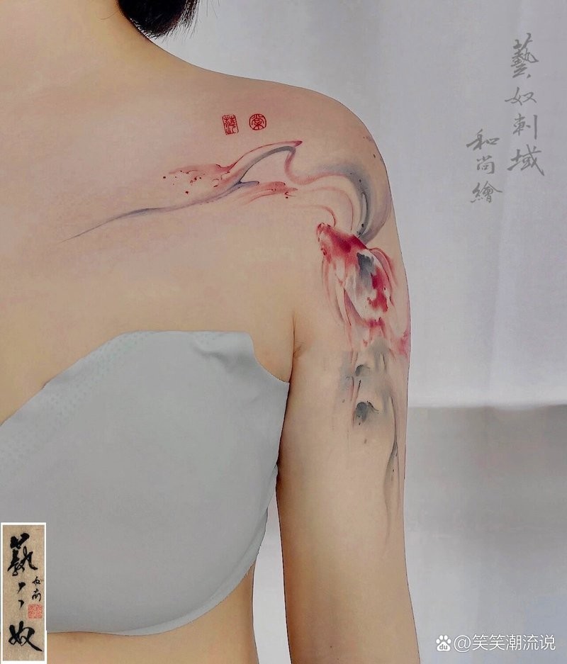 青龍魚圖片青鱗紋身