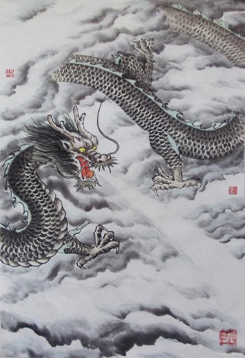 龍畫圖片大全