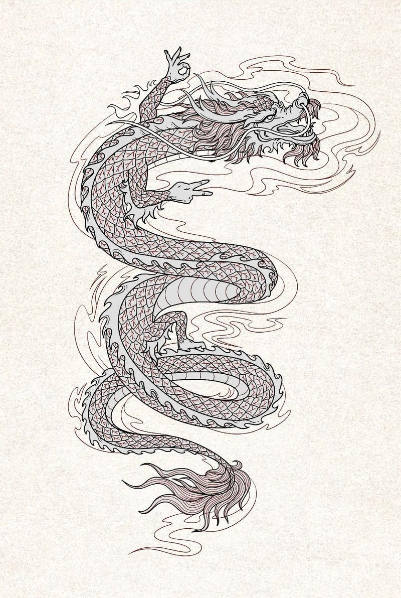 龍畫圖片大全