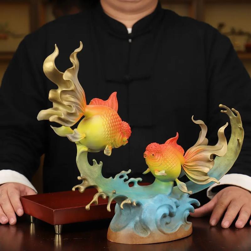 金魚雕刻圖片大全