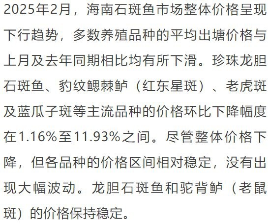 石斑魚一般多少錢一斤