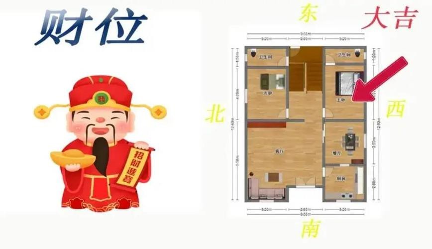 入戶門財位示意圖