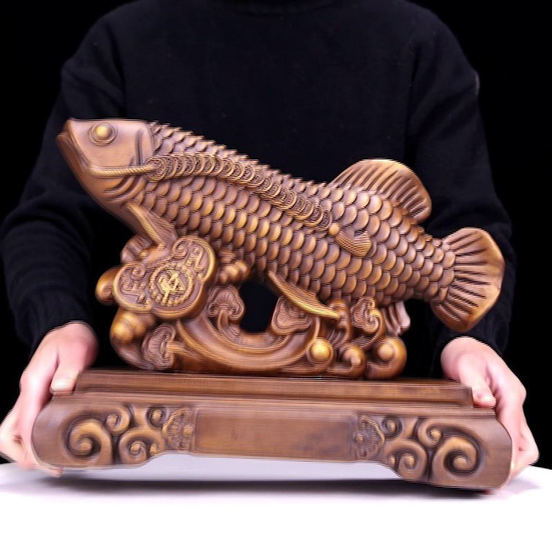 金龍魚擺件清洗時需要注意什么？