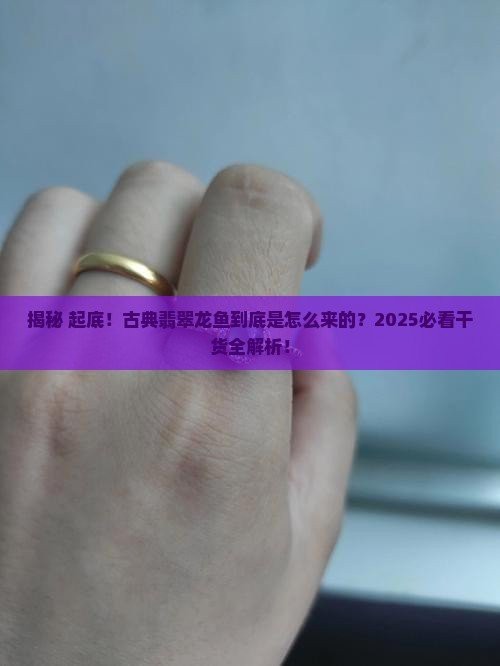 翡翠龍魚不能隨便戴 翡翠龍魚不能隨便戴 龍魚論壇 第5張