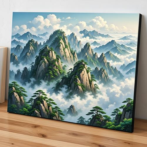 真實山水招財圖片聚財