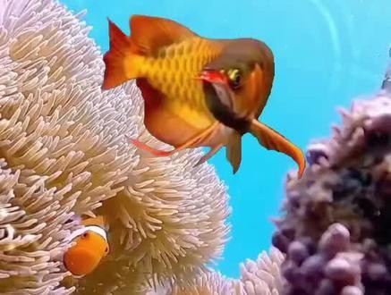 手機壁紙龍魚圖片大全高清豎屏