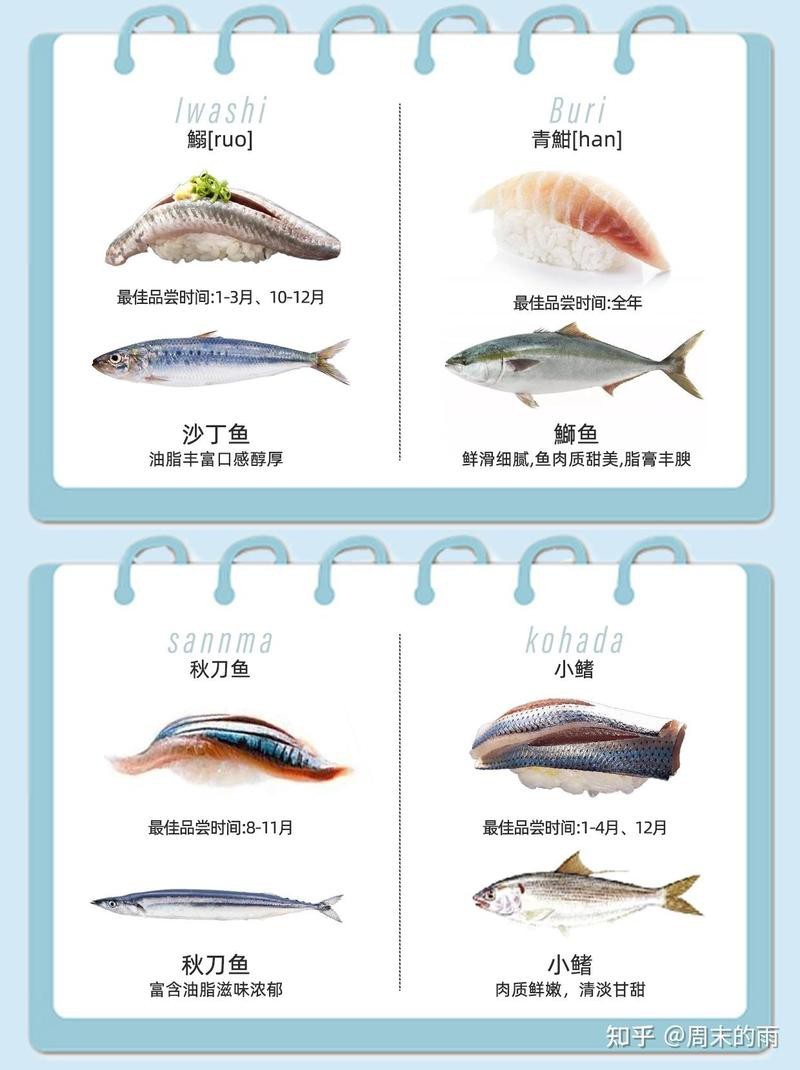 日本各種魚的名稱大全