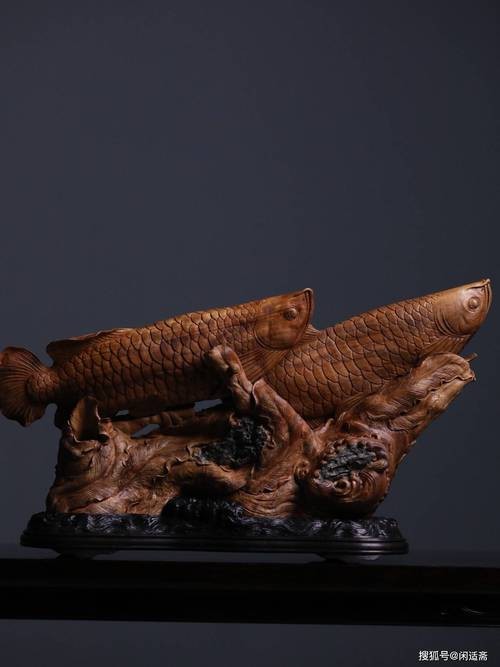 各種形態木雕魚圖片