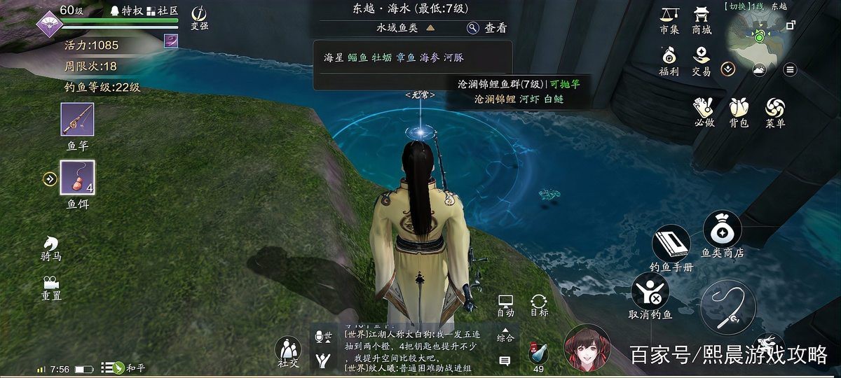 天刀金龍魚和錦鯉在哪釣好