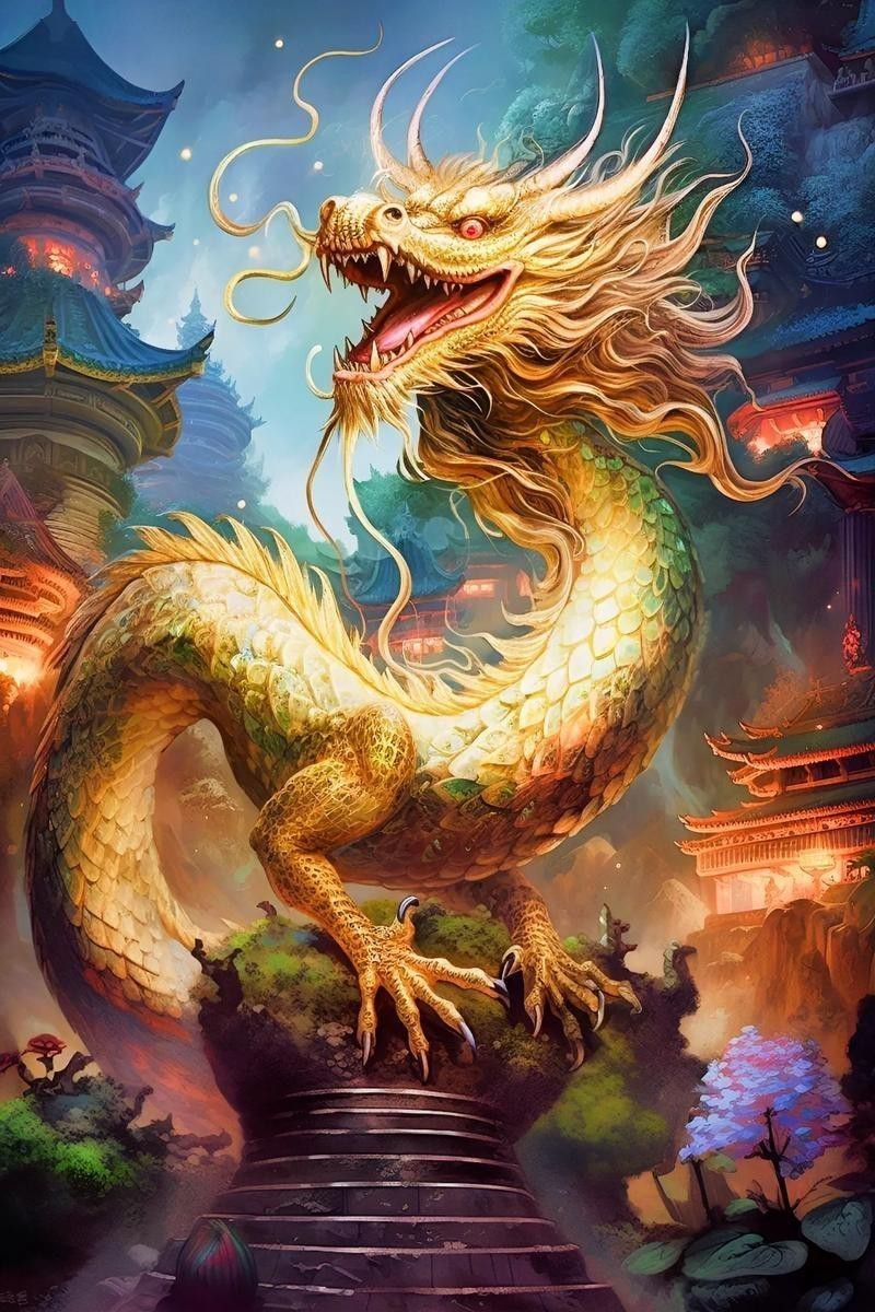 能否提供幾張道之龍神的藝術圖片？