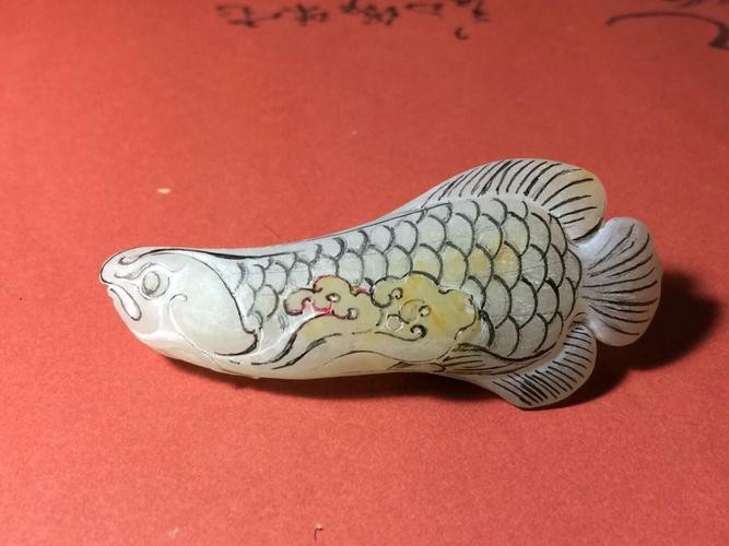 金龍魚玉雕圖片