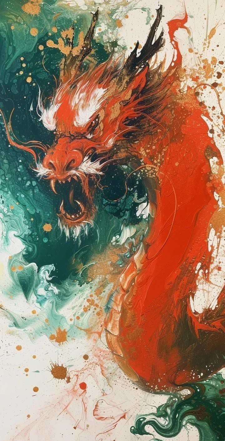 紅龍不染圖片高清無水印