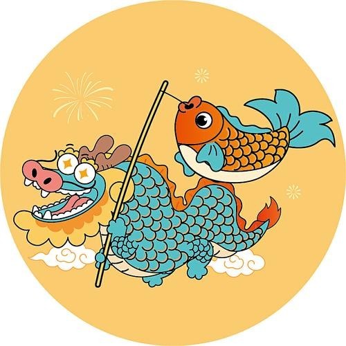 龍魚圖片 壁紙卡通版