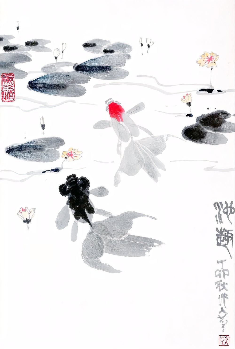 國畫金魚圖