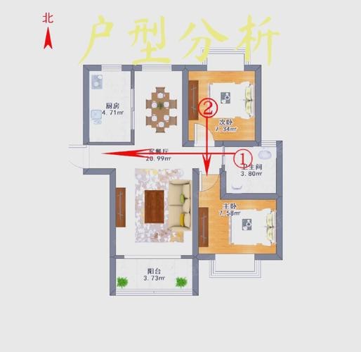 入戶門魚嘴朝向正確圖