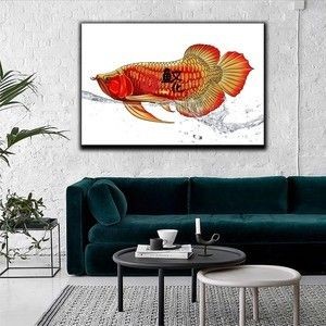 辦公室掛金龍魚畫好嗎：辦公室掛金龍魚畫具有一定的吉祥寓意和風水效果