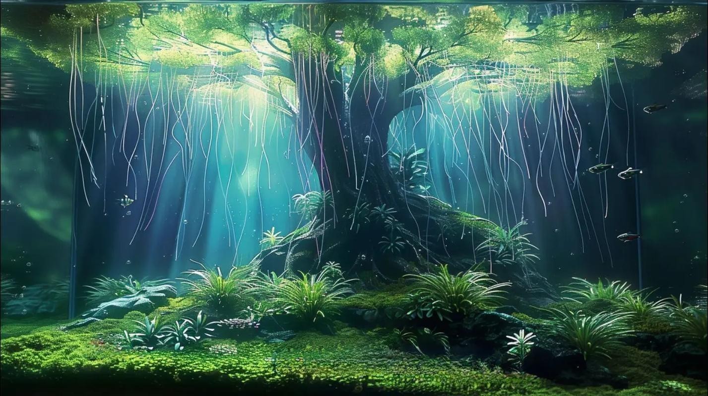 給我一些世界草缸造景大賽獲獎作品的圖片