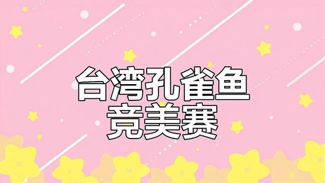 有沒有孔雀魚比賽的視頻欣賞？