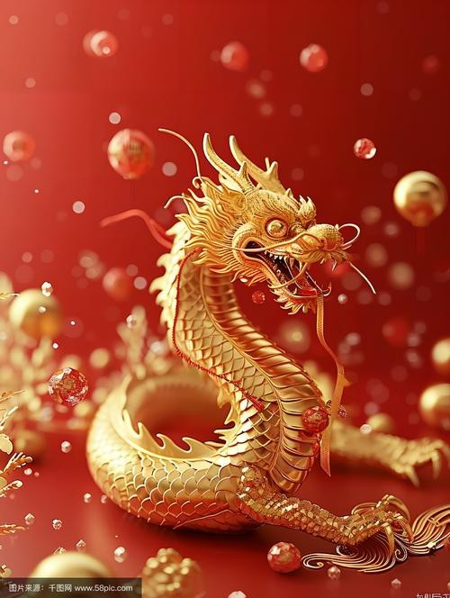 有哪些龍頭朝向的吉祥圖片？