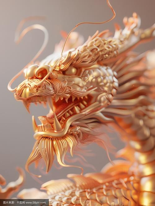 有哪些龍頭朝向的吉祥圖片？