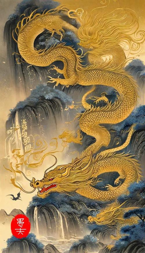 能提供幾張不同風格的金龍圖片嗎？
