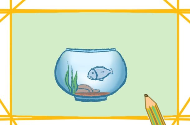簡筆畫中的魚缸表現：畫魚缸和魚的一些步驟和技巧和步驟和技巧 簡筆畫中的魚缸表現：畫魚缸和魚的一些步驟和技巧和步驟和技巧 魚缸百科 第2張