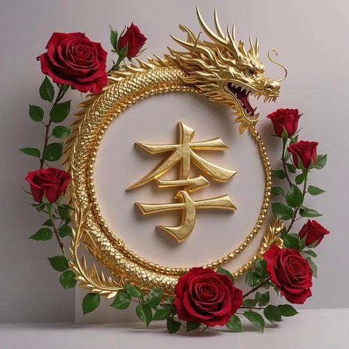 有沒有帶姓氏定制的金龍頭像？